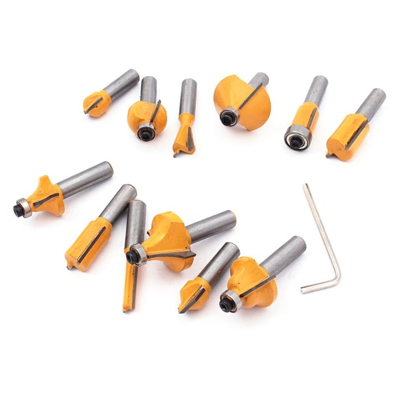 Shaped Cutters For Wood 12pcs Wood Case